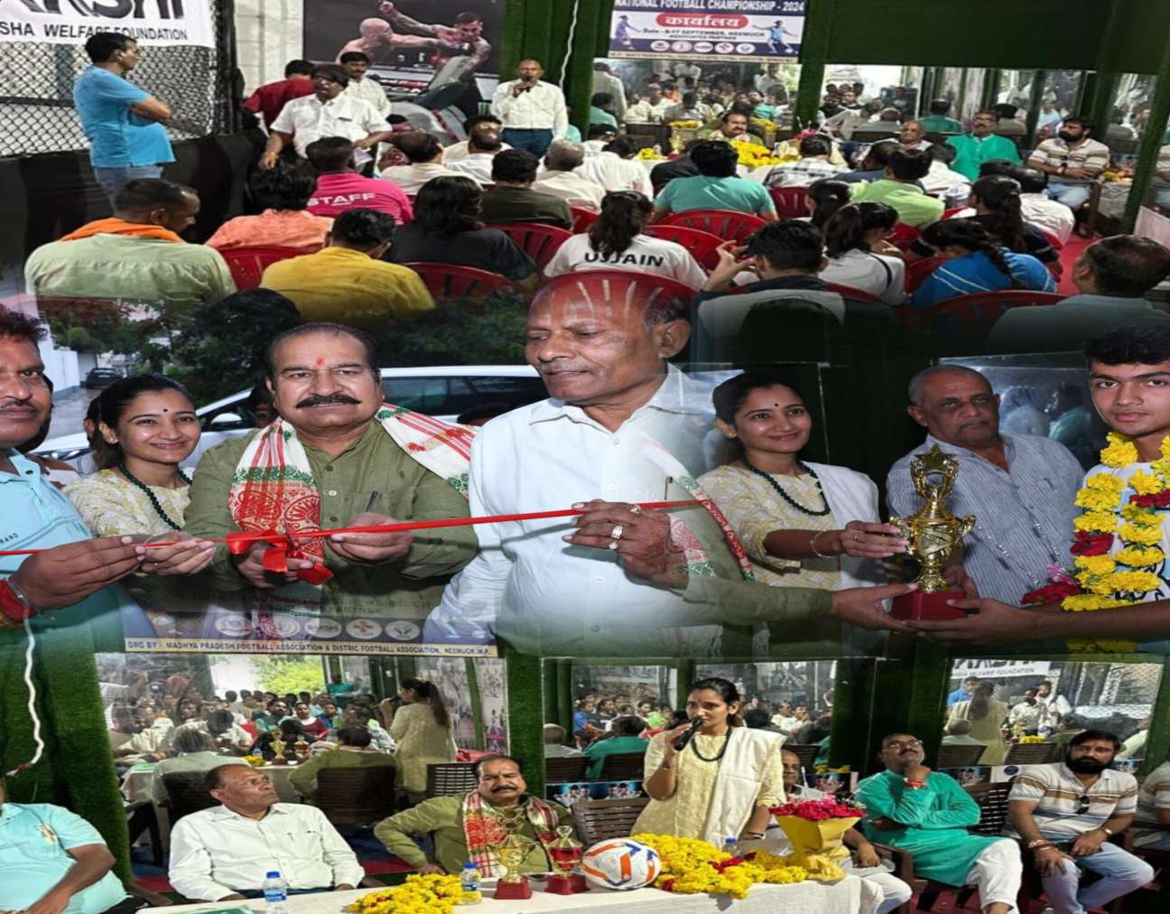 नीमच में सब जूनियर गर्ल्स नेशनल फुटबॉल चैम्पियनशिप, स्पर्धा के कार्यालय का हुआ विधिवत शुभारंभ