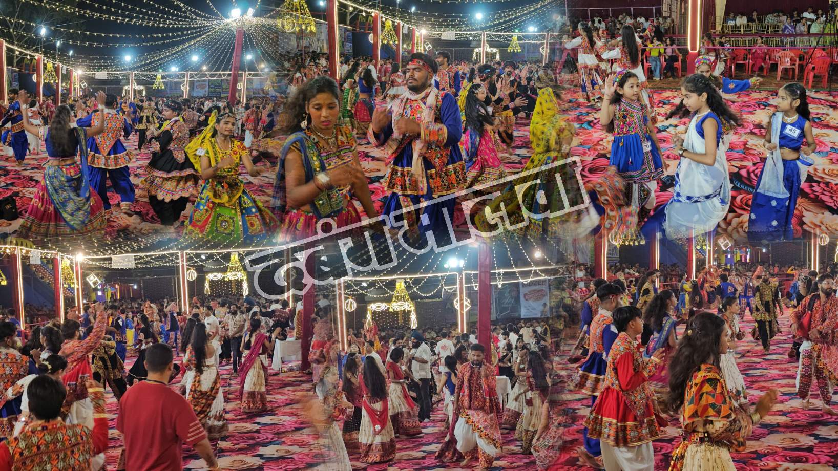 मां दुर्गा की भक्ति सरस्वती का संगीत और नटराज की नृत्य कला दिखती है डायमंड रोटरी डांडिया में